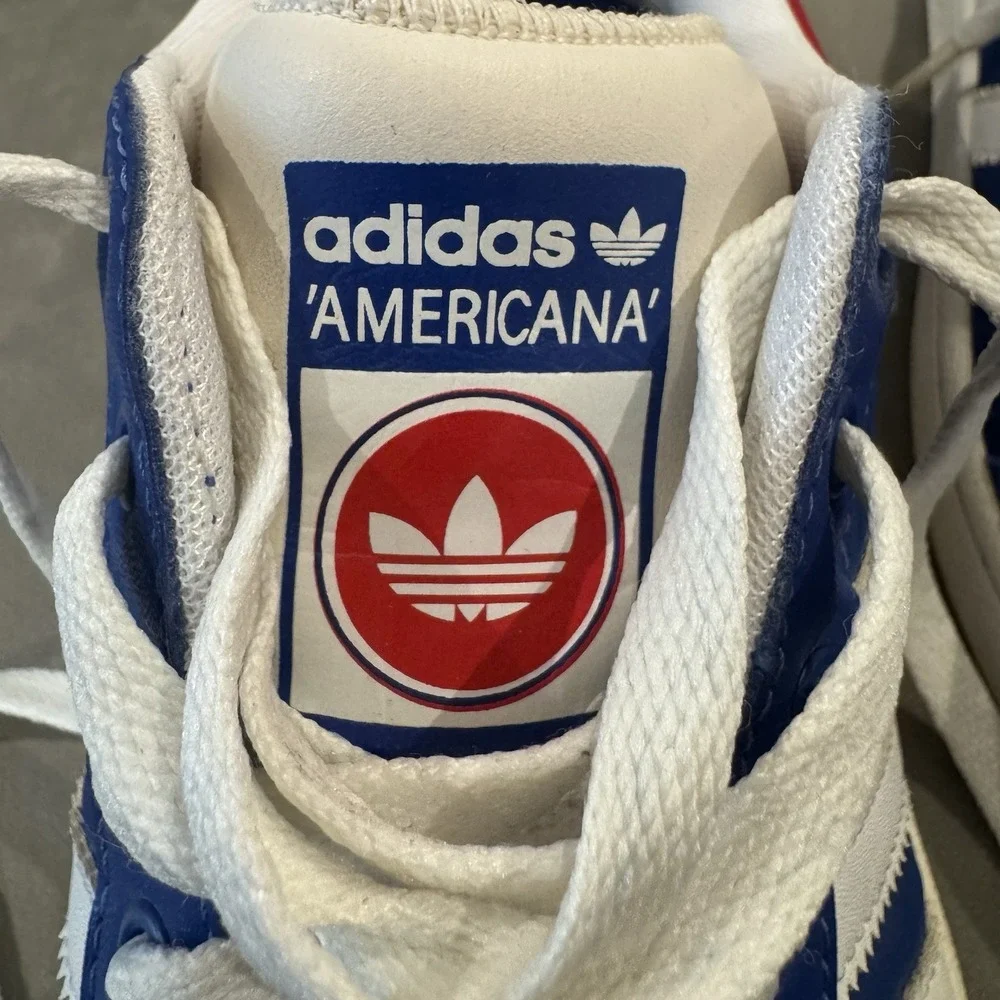 Adidas Americana Low OG 677712 Mens 9.5 Royal Blue Red White Sneakers 2008